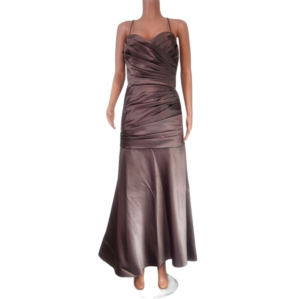 Wtoo By Watters Nordstrom Brown Bridesmaid Gown Size 12